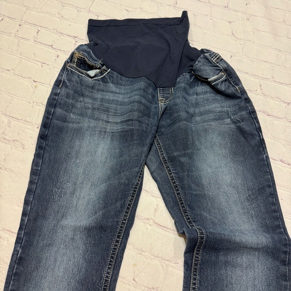Indigo Blue Women's Blue Maternity Jeans Size 12 GUC - Picture 5 of 12